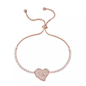 Daria  Rose Gold Heart Bracelet
